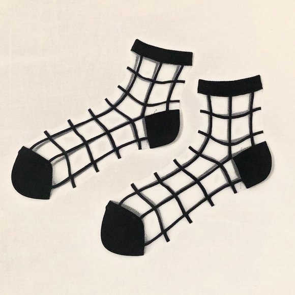 COS Accessories - COS Sheer-Grid Socks, 6-9